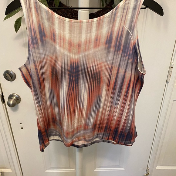 live and let live 2 pc set Ombre Sheer Stripe & Lace Top with Matching Tank XL - Picture 6 of 11